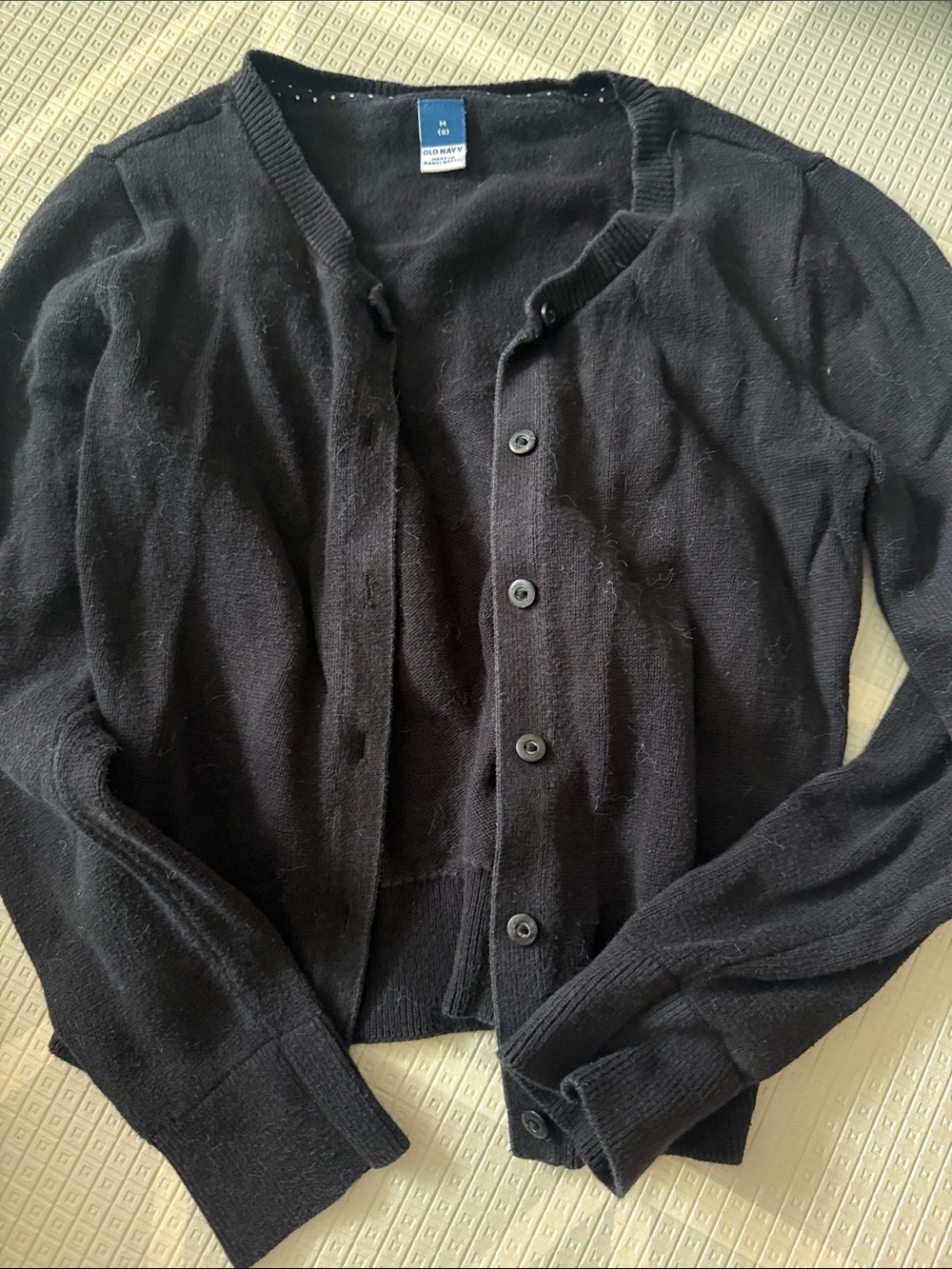 Old Navy Black Button-Front Girls Cardigan